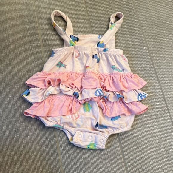 Angel dear fish print bubble romper 3-6M - Picture 2 of 4